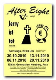Plakat: Jerry ist tot