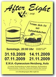 Plakat: Trimm dich fit mit Sahnehubchen